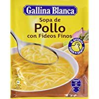 Gallina Blanca - Sopa deshidratada de pollo con fideos finos - 71 g - [pack de 6]